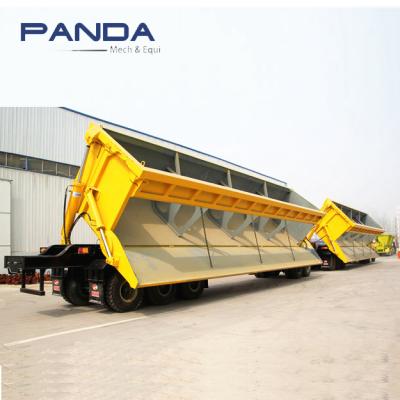 China Side trailer truck semi trailer truck 3 axle superlink superlink tipper dump trailer for sale for sale