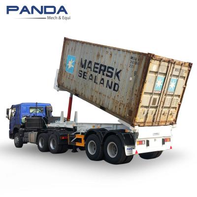 China Truck Trailer Panda 20ft Container Trailer Tipping Chassis 40ft Rear For Sale for sale