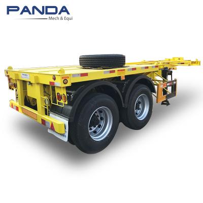 China High Quality 2 Axles 20ft Container Truck Skeleton Truck Trailer Truck Semi Trailer For Sale for sale