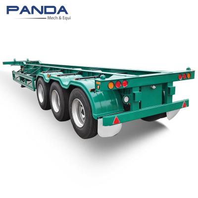 China Truck Trailer Factory Price Skeleton Trailer Chassis Axles 40 Feet Transport Semi Trailer for sale