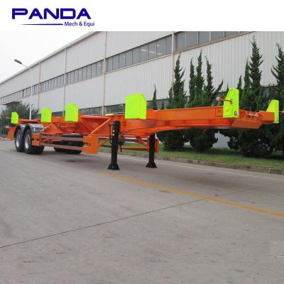 China Truck trailer professional 20ft 40ft container chassis skeleton semi trailers terminal trailers for sale for sale