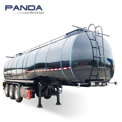 China Steel Truck Trailer 4 Axles Asphalt Road Transport Trailer Launching Tanker With Heating for sale