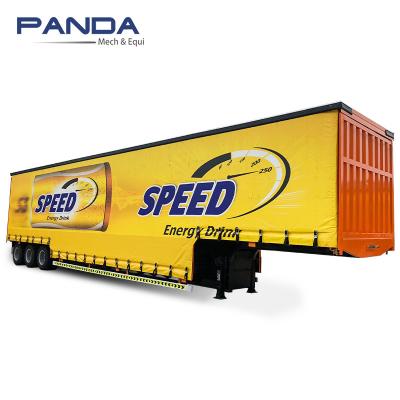 China Truck Trailer Price Best Side Curtain Type 45ft Open Box Container Semi Trailer for sale