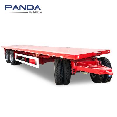 China Other trailers Tri axle superlink full deck cargo trailer flat bed flatbed tow truck trailer for sale for sale