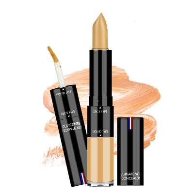 China OEM Waterproof New 2 in 1 Concealer Stick Concealer Stick Cream Face Makeup Tattoo Concealer Pencil for sale