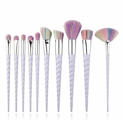 China Smudge Brush New Makeup Brushes 10 Pcs Blush Eyeshadow Lip Brush Synthetic Hair Brush for sale