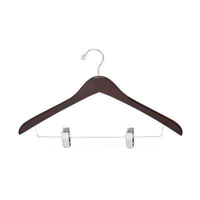 China Behind Doors/On Walls XINDA Custom Logo Hanger Wood Shirt Hangers for Garment for sale