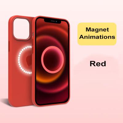 China 2021 new shockproof covers support magsafe charging in liquid silicone case for iphone 12 pro max phone 13 case for sale