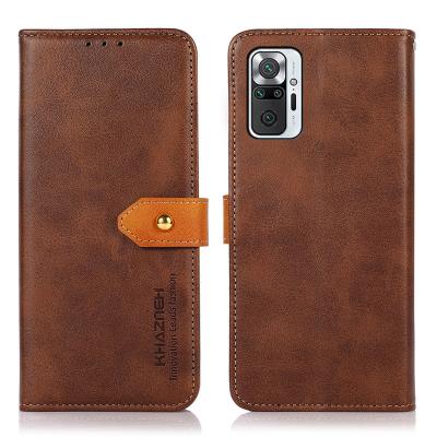 China Wholesale Card Slot Anti-fall Flip PU Cover Case Redmi Note 10 Max Leather Phone Case 5G Pro for sale