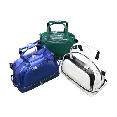 China Lightweight Shiny PU Sapphire Blue/Forest Green/Boston White Golf Bags for sale