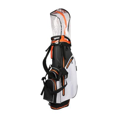 China Waterproof Golf Rack Bag Waterproof Golf Bags Custom 14 Ways Golf Rack Bag Orange Stitching For Golf Clubs Rack for sale