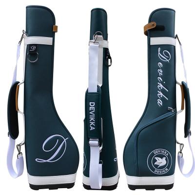 China Custom Large Capacity Golf Gun Bag PU Golf Sunday Bag for sale