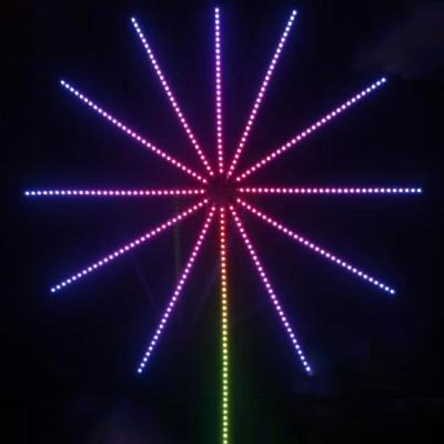 China LANDSCAPE Dreamy Christmas Lights Led Hanging Fireworks Color Changing App Control Rope Light Kit for sale