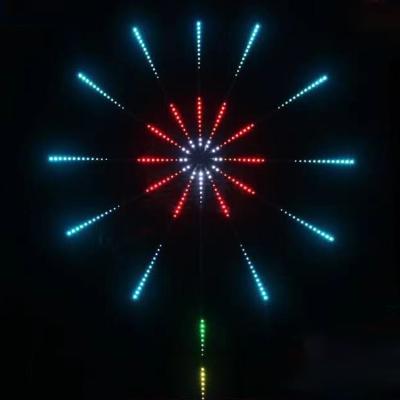 China Easy To Install Multicolor Fireworks, Flexible Digital Smart Led Strip Light With Remote Dream Color for sale