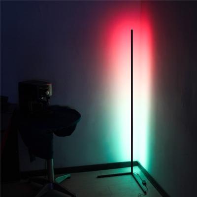 China Modern Multicolor Led Floor Lamps RGB Modern Led Wall Corner Lighting Home Decorative Bracket Light Led Corner Floor Lamp for sale