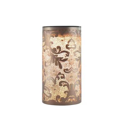 China Antique OEM Customized Creative Exquisite Hollow Engraving Metal Stainless Steel Etched Aluminum Lighting Lamp Shade for sale