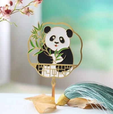 China Europe Chinese Style Panda Exquisite Student Souvenir Gift Creative Metal Landmark for sale