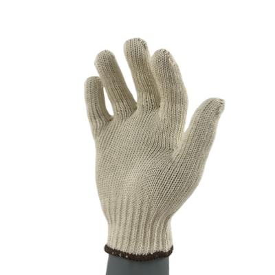 China High Quality Anti-Cut 750g 100% Cotton Nature Gloves Work Leather Working Gloves for sale