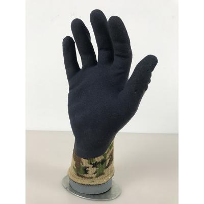 China High Quality Anti-Cut Safety Latex Rubber Coated Knitted Gloves Dipping Finger Dipped Half Dip Gloves for sale