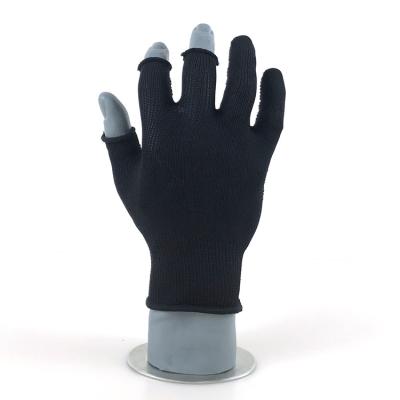 China Anti-cut factory direct IQ three finger exposed PVC non-slip snug fit buyers hard work working gloves for sale