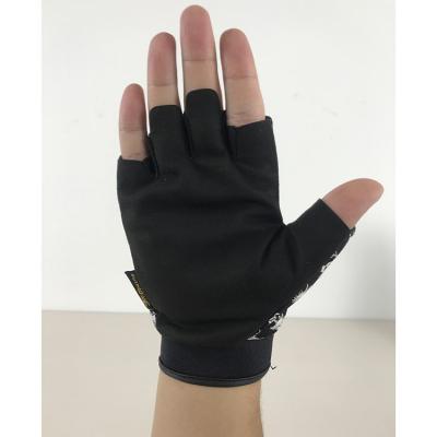 China Bike PU Anti-Cut Half Finger Hand Motorcycle Leather Gloves High Quality Winter Gloves for sale