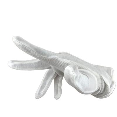 China Chinese Factory Anti-cut 3D White 100% Cotton Cutting Anti Slip PVC Anti Slip Knitted Gloves Work Gloves Korea for sale