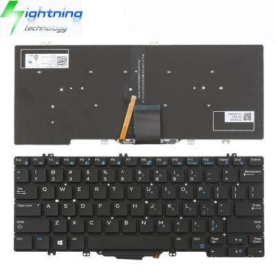 China Original Numpad Laptop Keyboard For DELL Keyboard Latitude e5280 e5289 e7280 e7380 Notebook QWERTZ backlit back light for sale