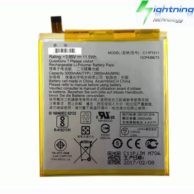 China Original mobile cell phone battery C11P1511 for Asus Zenfone3 Ze552kl Z012da Z012de 2900mAh 3.85v 11.5wh phone for sale