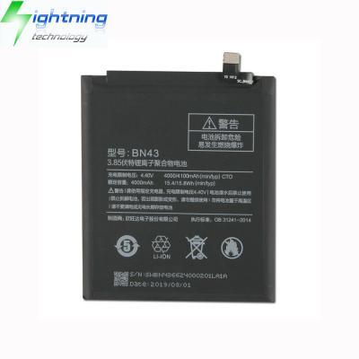 China Original Genuine Mobile Cell Phone NEW BN43 4000mAh Battery For Xiaomi Phone Redmi Battery Note 4 X 3.85v 15.8wh for sale