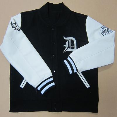 China Breathable Customized Design School OEM Letterman Plain Jacket for sale