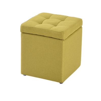 China Cheap Square Kids (Others) Modern Household Adjustable Sneak Storage Stool Shoe Stool With Button Design for sale