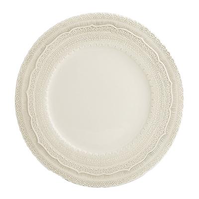 China Sustainable Wholesale Ceramic Dinnerware Charger Plate Bone China Dinner Dishes Fine Set for sale