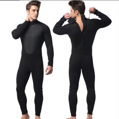 China Neoprene Adult One Piece Sleeves Long Back Zipper Swimsuit For Surfing 3mm Diving Snorkeling Swimming Wetsuits for sale