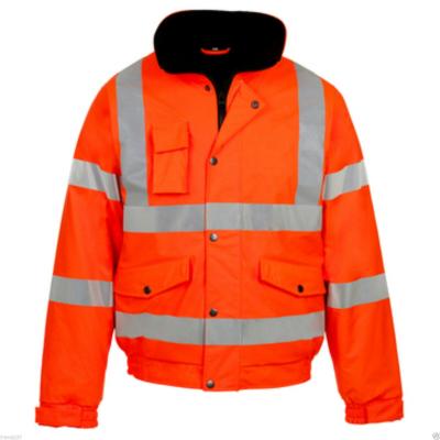 China Safety etc OEM Jacket High Visibility Reflective Waterproof Workwear traffic safety workplace padded long sleeve hooded safety clothing for sale