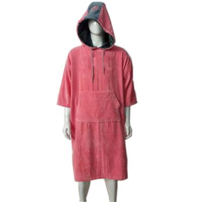 China Other Cotton Robe Quick Dry Changing Poncho Towel With Hood For Swim Beach Surf Poncho for sale