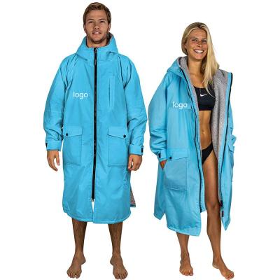 China Regular Recycled Fabric Poachers Style Long Sleeve Changing Poncho Advance Adult Waterproof Dry Surfing Robe for sale