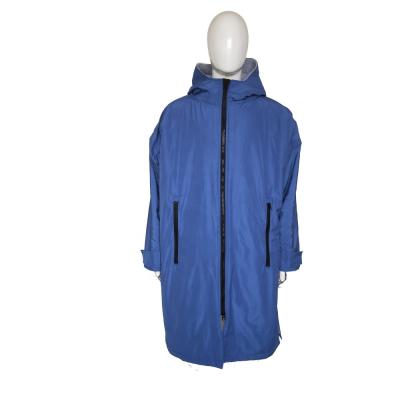 China Logo Blue Color Lamb Wool Custom Viable Shear Dry Beach Surf Robe, Dry Surf Coat for sale