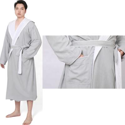 China Wholesale Custom Kids Bath Towel Luxury Soft Adult Long Robe QUICK DRY 2 Layers Loose Bathrobe for sale