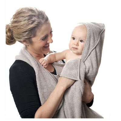 China Hooded Soft Organic Baby Cotton Towel Newborn Hooded Washcloth Kid Safe Blanket & Extra Thick Towels Babies for sale