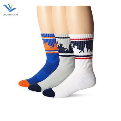 China JX-II-0764 strideline antibacterial socks socks nyc skyline socks for sale