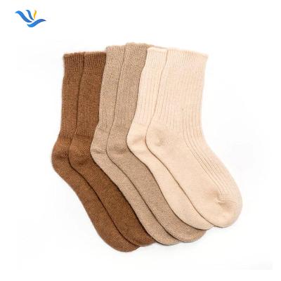 China Camel Hair Socks 100% Antibacterial Camel Wool Socks JX-I-1422 for sale