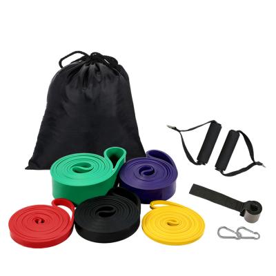 China Fitness Equipment Latex Yoga Elastic Resistance Bands Color Fitness Exercise Workout Resistance Bands for sale