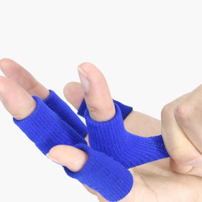 China Nylon Breathable Finger Sleeves Elastic Thumb Brace Finger Protector Support For Sports, Basketball, Volleyball for sale