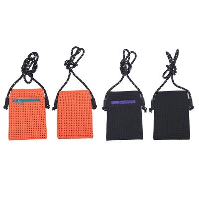 China New Anti-fall Diagonal Span Mini Mobile Phone Bag With Perforated Diving Material For Men And Women Small Leisure Bag for sale