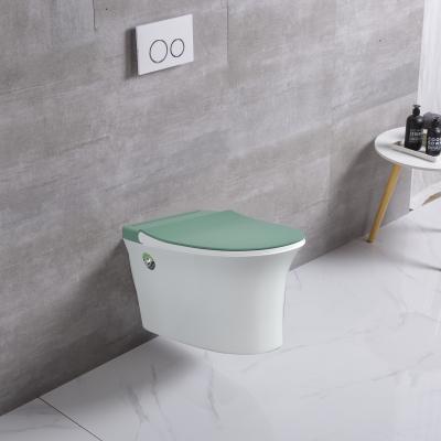 China EUROPEAN European Bathroom Wall Mounted Toilet Concealed Tank Not Required Ceramic Wall Hung Pulse Bowl WC Wall Hung Tankless Toilets for sale