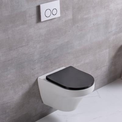 China Chaozhou OEM Ceramic P-trap Wall Toilet In-wall Sanitary Cistern Hidden Rimless Flush Wall Hung Toilet Cistern for sale