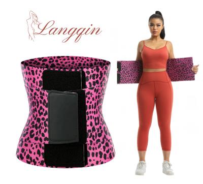 China Langqin Antibacterial Waist Trainer Belt for Women Waist Trimmer Weight Loss Slimming Body Shaper Sports Belt Belt Waist Trainer Shaper for sale