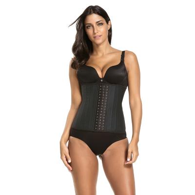 China Body Trainer-Wholesale LangQin sexy factory clothing 3 hook latex body shaper women waist trainer waist trainer corset waist trainers for sale