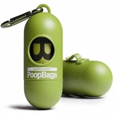 China Disposable PLA Water Soluble Poop Bags With Dispenser for sale