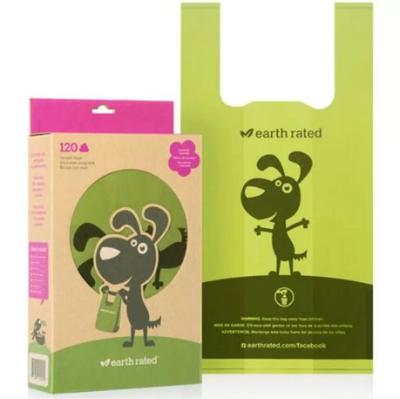 China Colored Compostable Eco Friendly PLA Water Soluble Poop Bags for sale